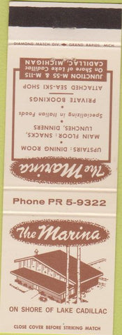 Matchbook Cover - The Marina Cadillac MI