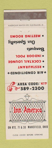 Matchbook Cover - Inn America Mansfield OH