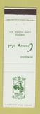 Matchbook Cover - Inwood Country Club LI NY