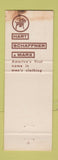 Matchbook Cover - Hart Schaffner Marx Men's Clothes Maiwurm's Orrville OH