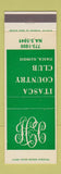 Matchbook Cover - Itasca Country Club IL