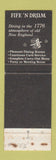 Matchbook Cover - Fife n Drum Restaurant Chagrin Falls OH