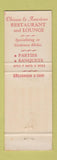 Matchbook Cover - Oriental Terrace Chinese Food Maple Heights OH