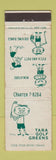 Matchbook Cover - Tara Golf Greens mini golf Allentown PA WEAR