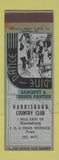 Matchbook Cover - Harrisburg Country Club PA ADVANCE SAMPLE