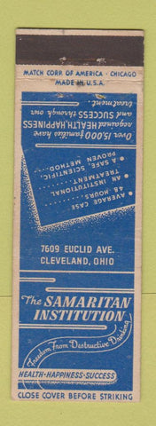 Matchbook Cover - Samaritan Institution Cleveland OH alcohol rehab alcoholism