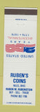 Matchbook Cover - Ruben's Coins Niles OH 1976