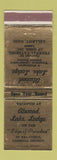 Matchbook Cover - Atwood Lake Lodge Dellroy OH WEAR