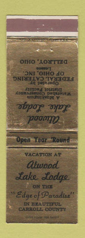 Matchbook Cover - Atwood Lake Lodge Dellroy OH WEAR