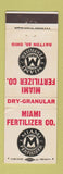 Matchbook Cover - Miami Fertilizer Dayton OH WEAR
