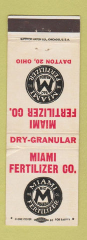 Matchbook Cover - Miami Fertilizer Dayton OH WEAR