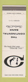 Matchbook Cover - Continental Bank Cleveland OH