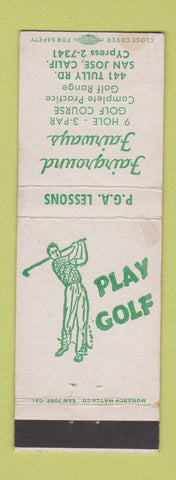 Matchbook Cover - Fairground Fairways Golf San Jose CA WEAR