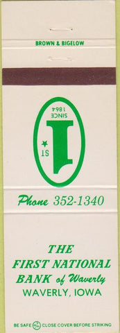 Matchbook Cover - First National Bank Waverly IA