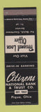 Matchbook Cover - Citizens National Bank Trust Piqua OH