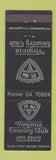 Matchbook Cover - Virginia Country Club Long Beach CA