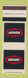 Matchbook Cover - Agway Home Farm Garden Products Shelburne NY