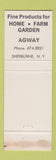 Matchbook Cover - Agway Home Farm Garden Products Shelburne NY