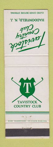 Matchbook Cover - Tavistock Country Club Haddonfield NJ