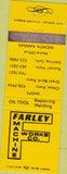 Matchbook Cover - Farley Machine Works Wichita KS Sterling CO