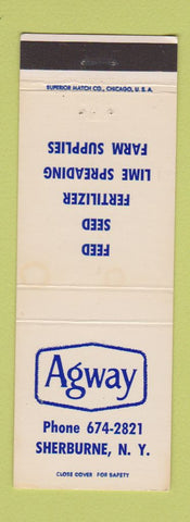 Matchbook Cover - Agway Sherburne NY feed seed fertilizer