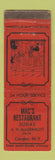 Matchbook Cover - Mac's Restaurant Camden NY WORN
