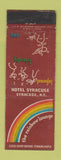 Matchbook Cover - Hotel Syracuse Rainbow Lounge Syracuse NY