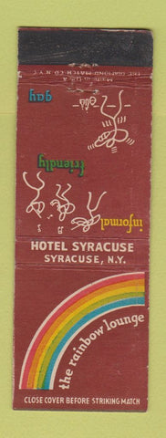Matchbook Cover - Hotel Syracuse Rainbow Lounge Syracuse NY