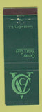Matchbook Cover - Cherry Valley Country Club Garden City LI NY
