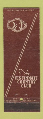 Matchbook Cover - Cincinnati Country Club OH