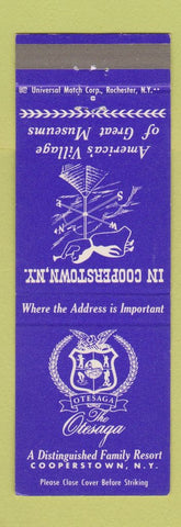 Matchbook Cover - Otesaga Resort Cooperstown NY
