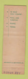 Matchbook Cover - Ojai Valley Inn Country Club CA