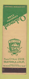 Matchbook Cover - Oakmont Country Club Glendale CA