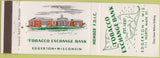 Matchbook Cover - Tobacco Exchange Bank Edgerton WI