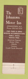 Matchbook Cover - Johnstown Motor Inn NY