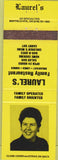 Matchbook Cover - Laurel's Family Restaurant Parma OH Cleveland
