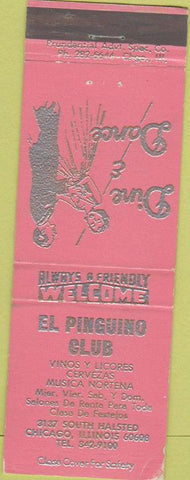 Matchbook Cover - El Pinguino Club Chicago IL