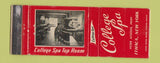 Matchbook Cover - College Spa Ithaca NY WEAR