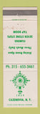 Matchbook Cover - Lincklaen House Cazenovia NY WEAR