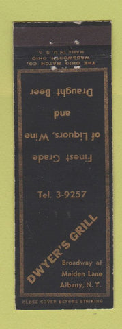 Matchbook Cover - Dwyer's Grill Albany NY