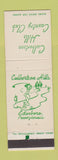 Matchbook Cover - Culbertson Hills Country Club Edinboro PA