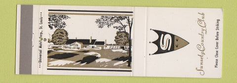 Matchbook Cover - Sunset Country Club St Louis?