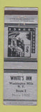Matchbook Cover - White's Inn Washington Mills NY ARROW WEAR