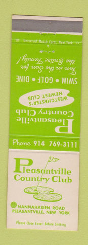 Matchbook Cover - Pleasantville Country Club NY