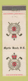 Matchbook Cover - Pine Lakes Country Club Myrtle Beach SC