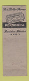 Matchbook Cover - Hotel Champlain Clinton County NY Personna Razor Blades