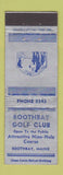 Matchbook Cover - Boothbay Golf Club Boothbay ME WORN