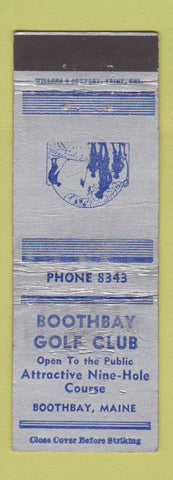 Matchbook Cover - Boothbay Golf Club Boothbay ME WORN