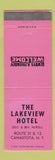 Matchbook Cover - Lakeview Hotel Canastota NY