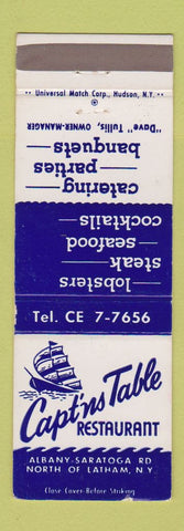 Matchbook Cover - Capt'ns Table Restaurant Latham NY
